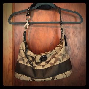 Brown medium sized Coach Bag EUC